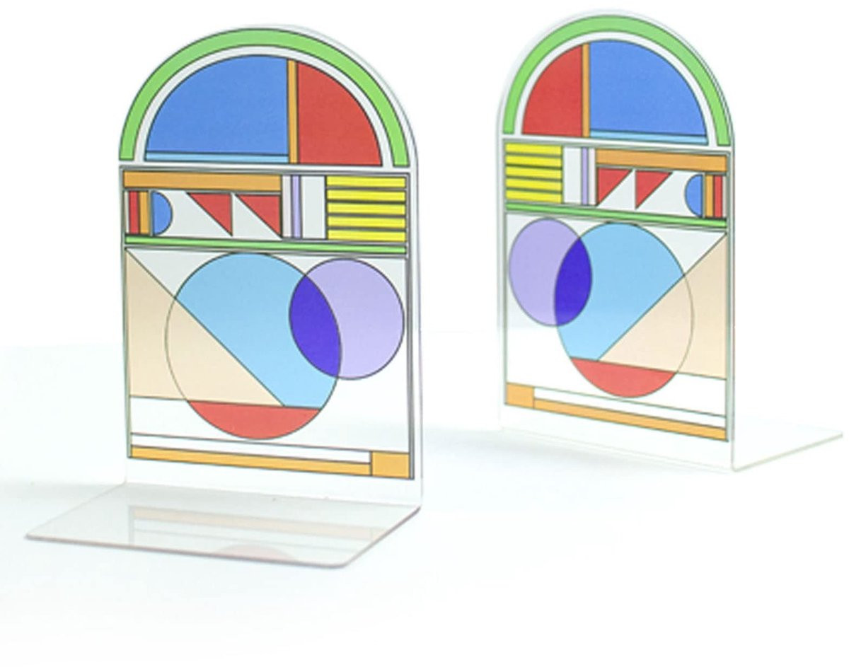 Solidchoice Geometrische Boeksteunen van Acryl voor Decoratie