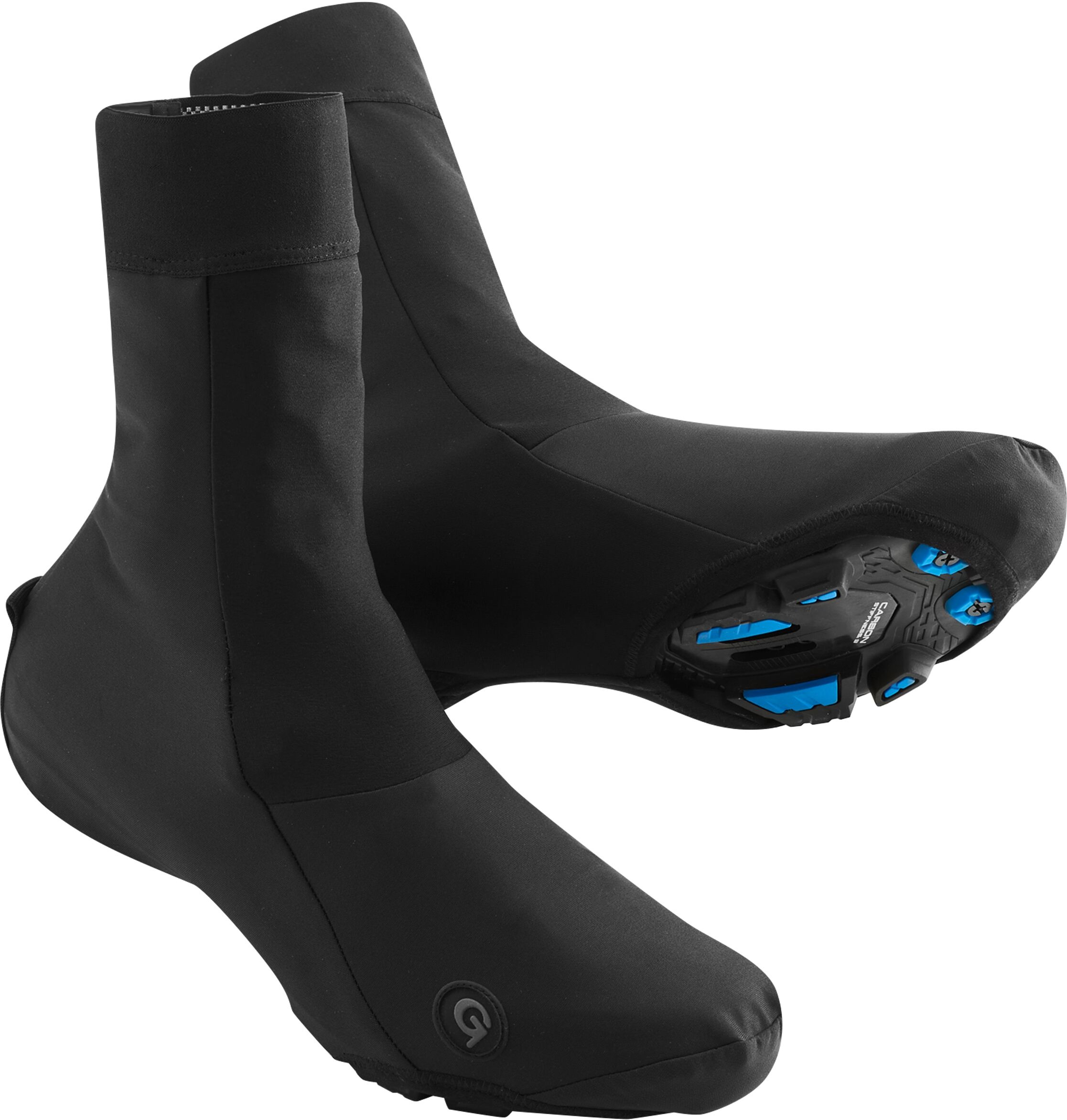 Fahrradschuh GONSO "Shoecover Softshell", Gr. M, schwarz, 100% Polyester, Schuhe Fahrradschuh, Fahrrad Überschuhe, 100% winddicht, hohe Wärmeisolation schwarz M