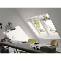 VELUX Solar Schwingfenster Kunststoff GGU  UK10 006630 Polyur.   EN. PLUS  Alu    134x160