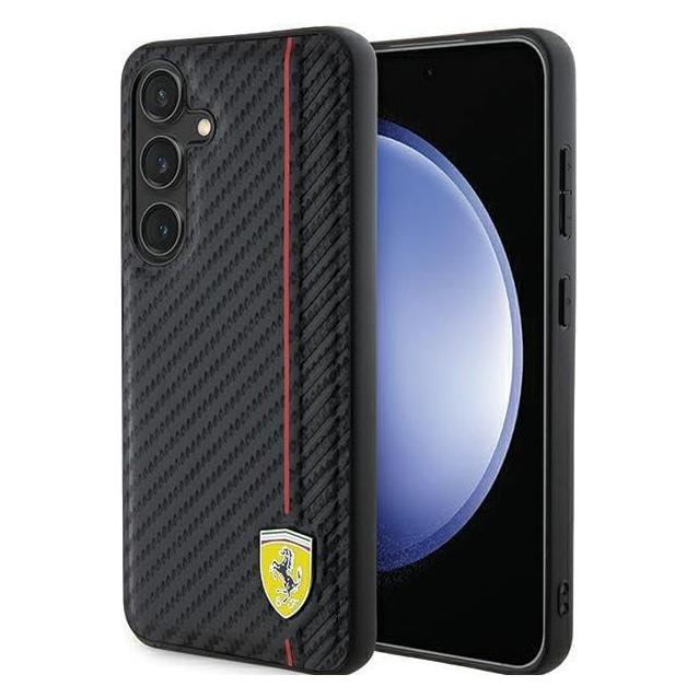 Ferrari FEHCMN3DUR + S926 czarny/black hardcase Carbon Printed Line (Samsung Galaxy S24+) (1467191292)