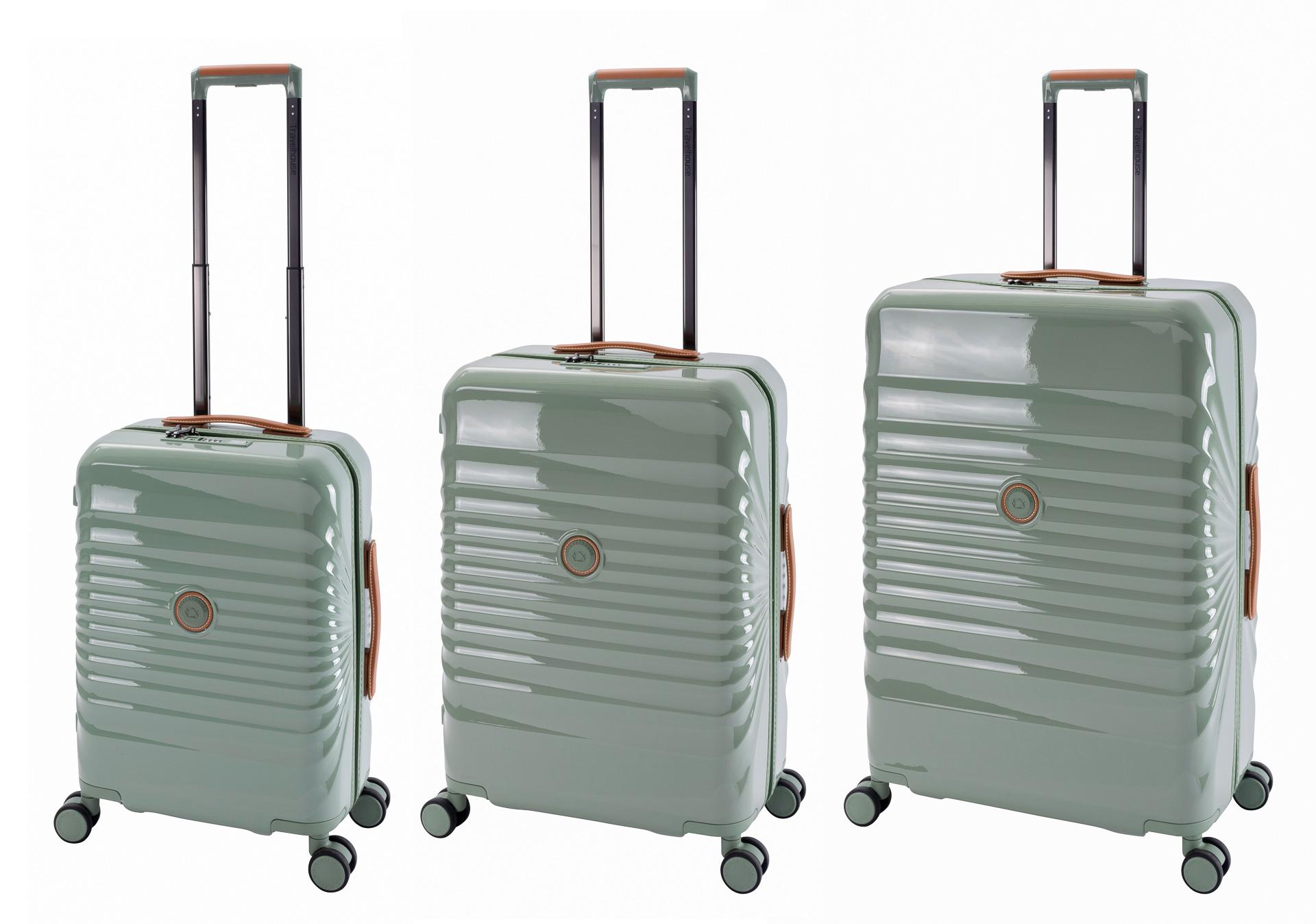 Travelhouse Capri Koffer Set 3tlg. | Trolleys | PC Hartschale | USB + USB C Anschluss | Radbremse + TSA