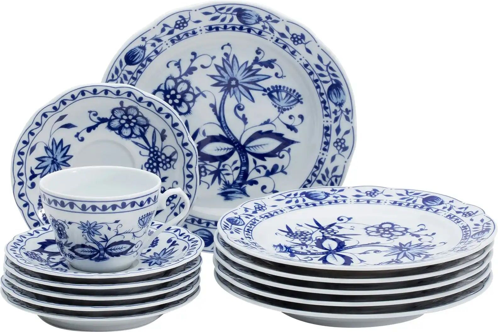 Kahla Service  Rosella ¦ blau ¦ Porzellan