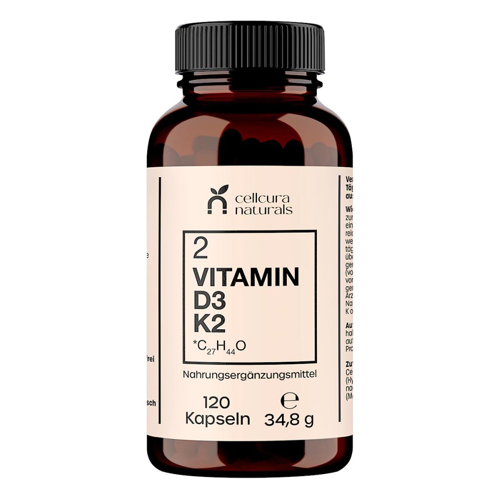 Cellcura Naturals GmbH Cellcura Naturals Vitamin D3+K2 Mk7 Kapseln 19905264