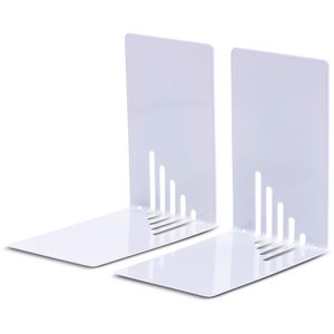 Maul Buchstütze 35010, schmal, grau, 8,5 x 14cm, aus Metall, 2 Stützen, 2 Stück