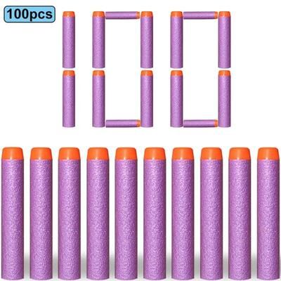 Uplift Picks Foam Refill Darts Bullets Compatible With Nerf N Strike Elite Blasters purple 100 Pcs