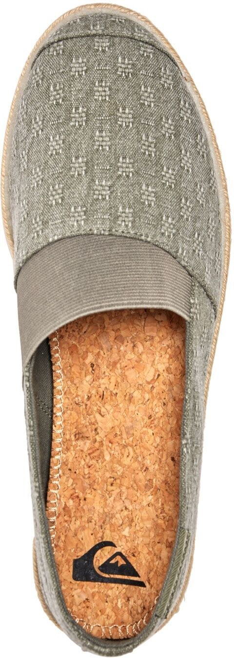 Sneaker QUIKSILVER "Espadrilled", Herren, Gr. 6(39), grün (grün, grün, grün), Obermaterial: Textil / Futter: Textil / Aussensohle: Gummi., Schuhe Sneaker grün, grün, grün 6(39)