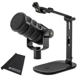 RØDE Mikrofon Podmic USB mit DS-3 Tisch-Stativ und Tuch, Mikrofon