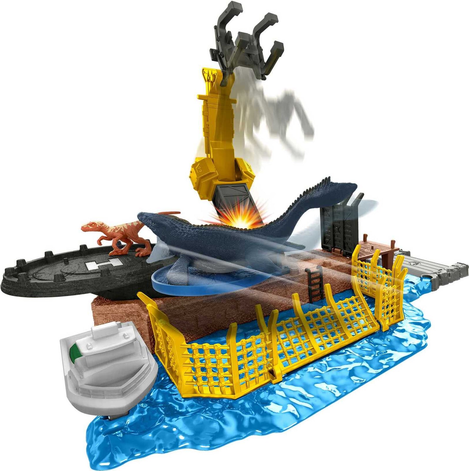 Jurassic World Mini's speelset Mosasaurus chaos