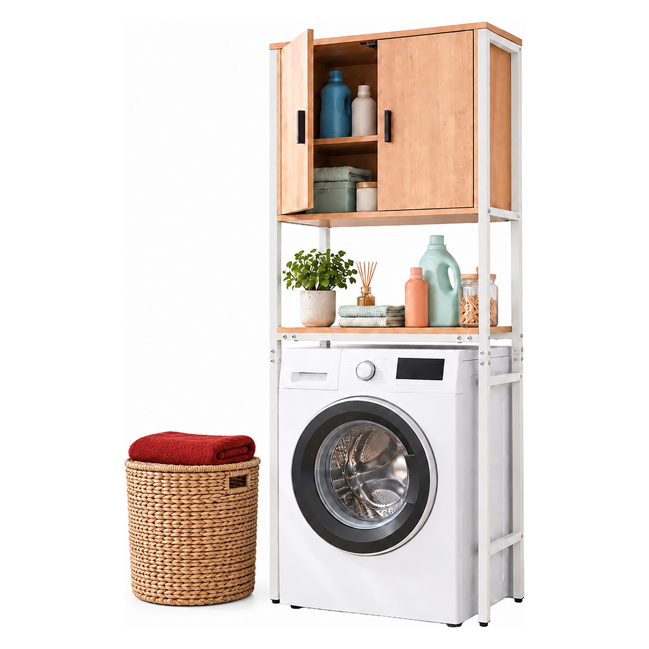 Relaxdays Waschmaschinenschrank (64 x 27 x 170 cm) (4052025810382)
