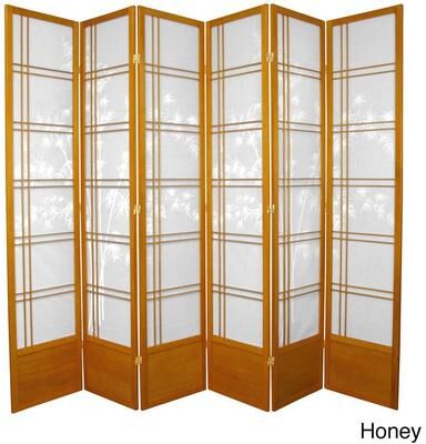 Handmade Bamboo Tree 84-inch Shoji Screen (China)