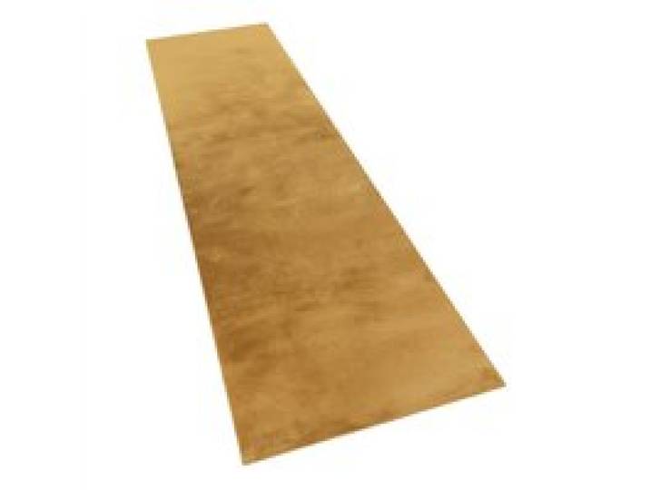 Tapis moelleux Solina jaune 80x300 cm