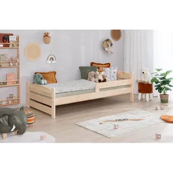 TiCAA Einzelbett „Mello“, Kinderbett, Jugendbett, Schlafzimmer, Kinderzimmer