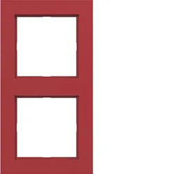 Hager Rahmen 2fach A.1 rot glänzend