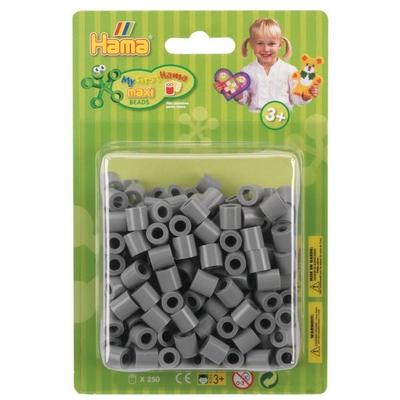HAMA Maxi Blister-Packung mit 250 Perlen Grau
