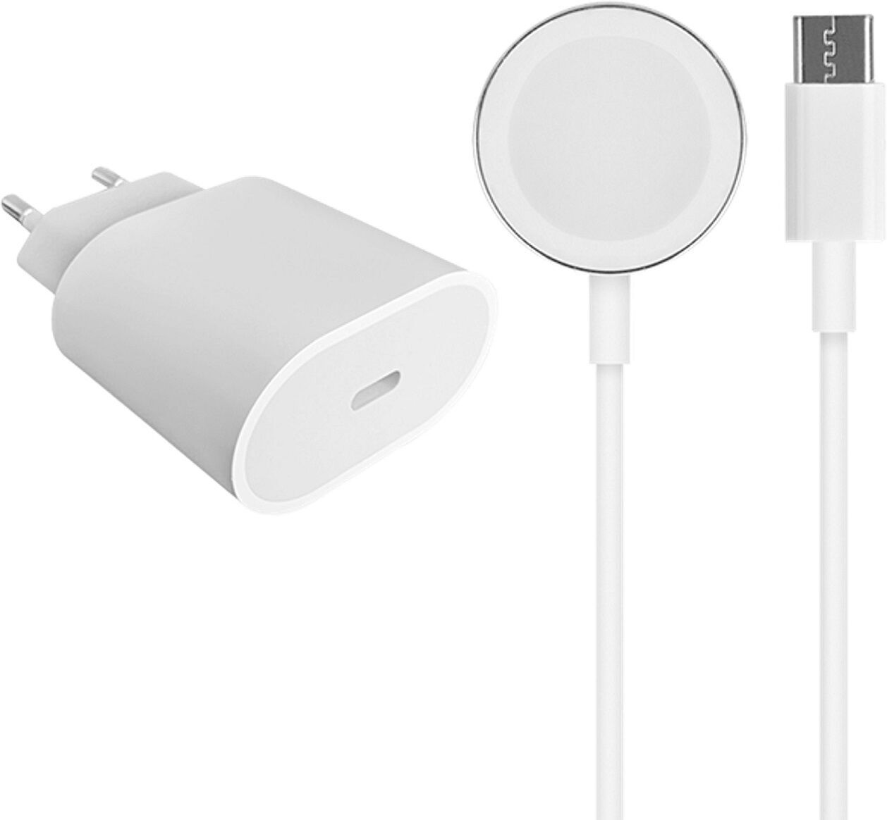 Schnellladegerät (20W) & Kabel (Magnetisch)   weiß - Refurbished