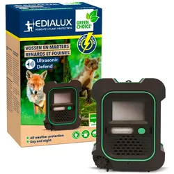 Edialux Ultrasonic Defend - Füchse & Marder, Max. 200M2, Mit Blitz