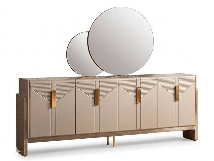 Xlmoebel Sideboard Beige Konsole im modernen Design – Komfortabel und elegant, Made in Europa
