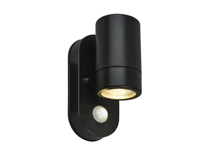 BRILONER - Wandleuchte Aussen mit Bewegungsmelder, IP54 Spritzwasser- Staubschutz, 30 Sek. Timer, Aussenlampe, Wandlampe, Strahler, Außenbeleuchtung, Außenleuchte, 15x7x9,5 cm, Schwarz