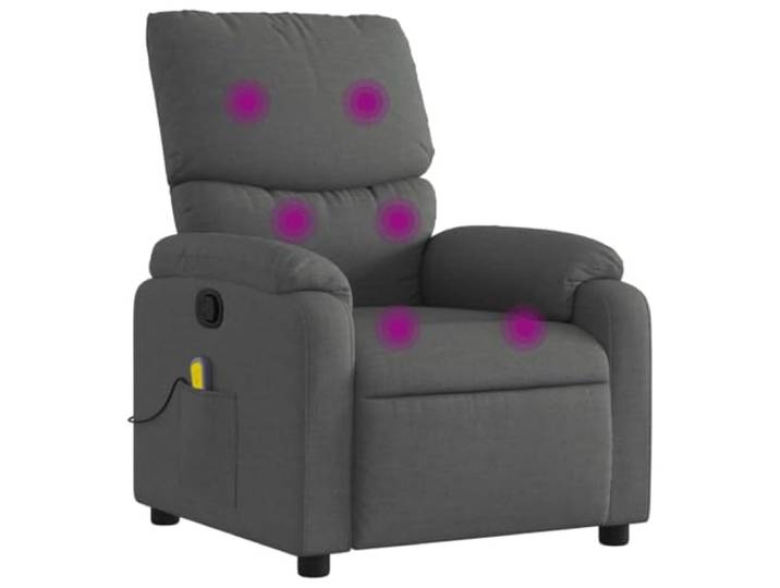 vidaXL Massagesessel Dunkelgrau Stoff