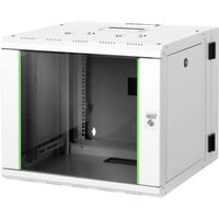 483-mm-Wandschrank, 9 HE, IT-Schrank hellgrau, 9 Höheneinheiten