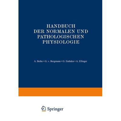 Blut und Lymphe, Taschenbuch von A. Bethe,G.v. Bergmann,G. Embden,A. Ellinger, Springer Berlin, 978-3-642-89178-6