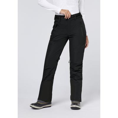 Skihose CHIEMSEE, Damen, Gr. 42, Normalgrößen, schwarz (schwarz, light grau), 100% Polyester, Hosen Skihose