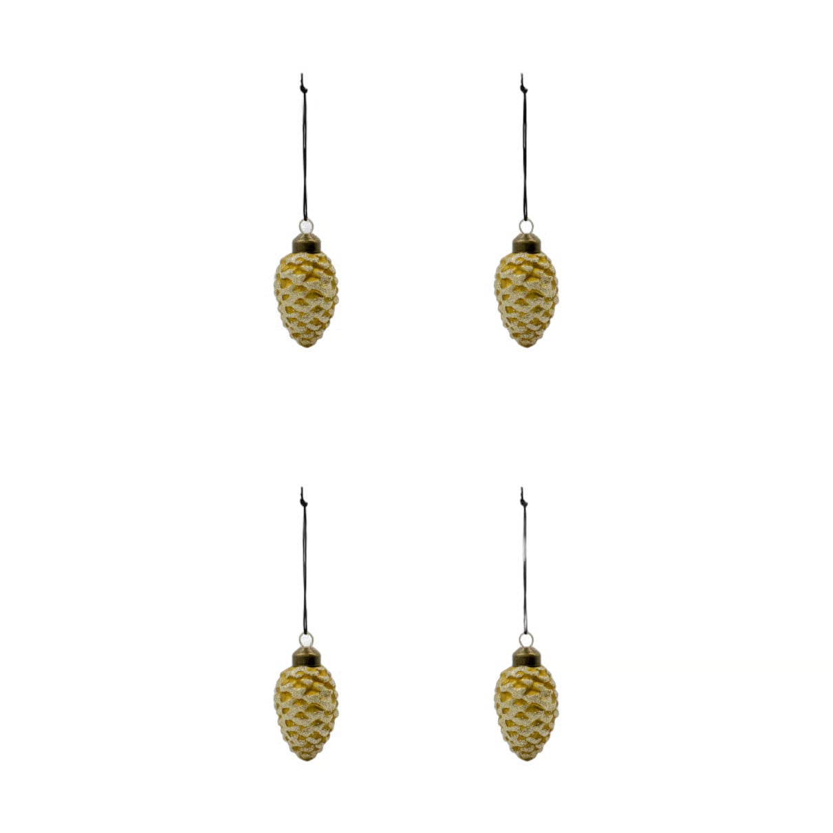 House Doctor Cone kersthanger 4-pack Goud