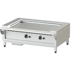 KBS Gastrotechnik Gas Teppanyaki-Grill mit 2 Heizzonen 14 kW Tischgerät