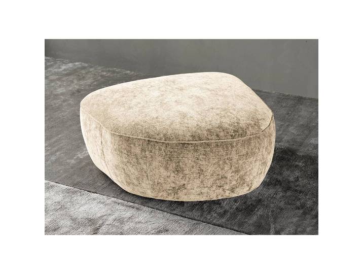 Polsterhocker Vieux Colpo 105 x 43 x 102cm Beige/Creme Microfaser Alana: Creme