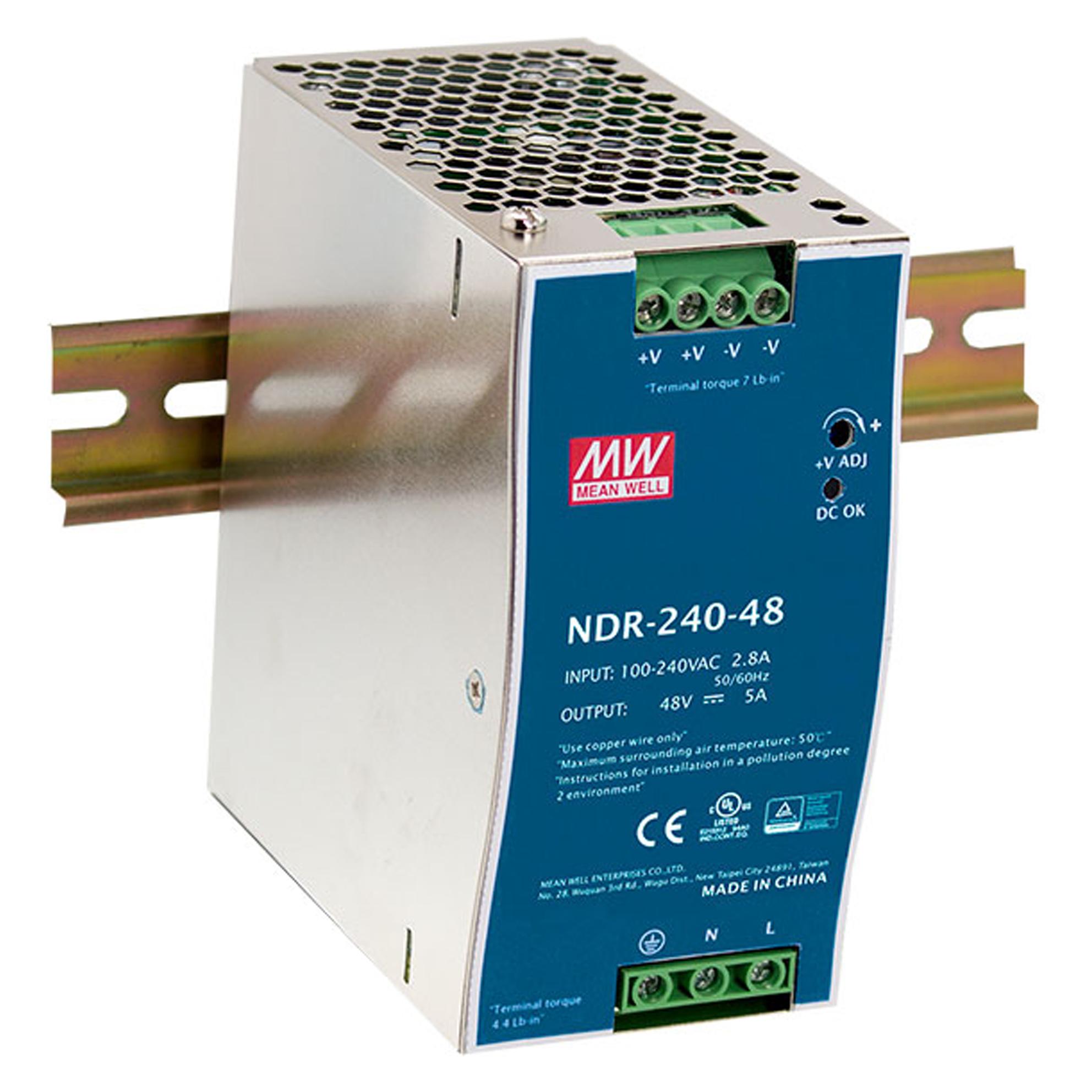 LevelOne ind. Netzteil POW-4851 48VDC DIN-Schiene (240 W) (POW-4851)