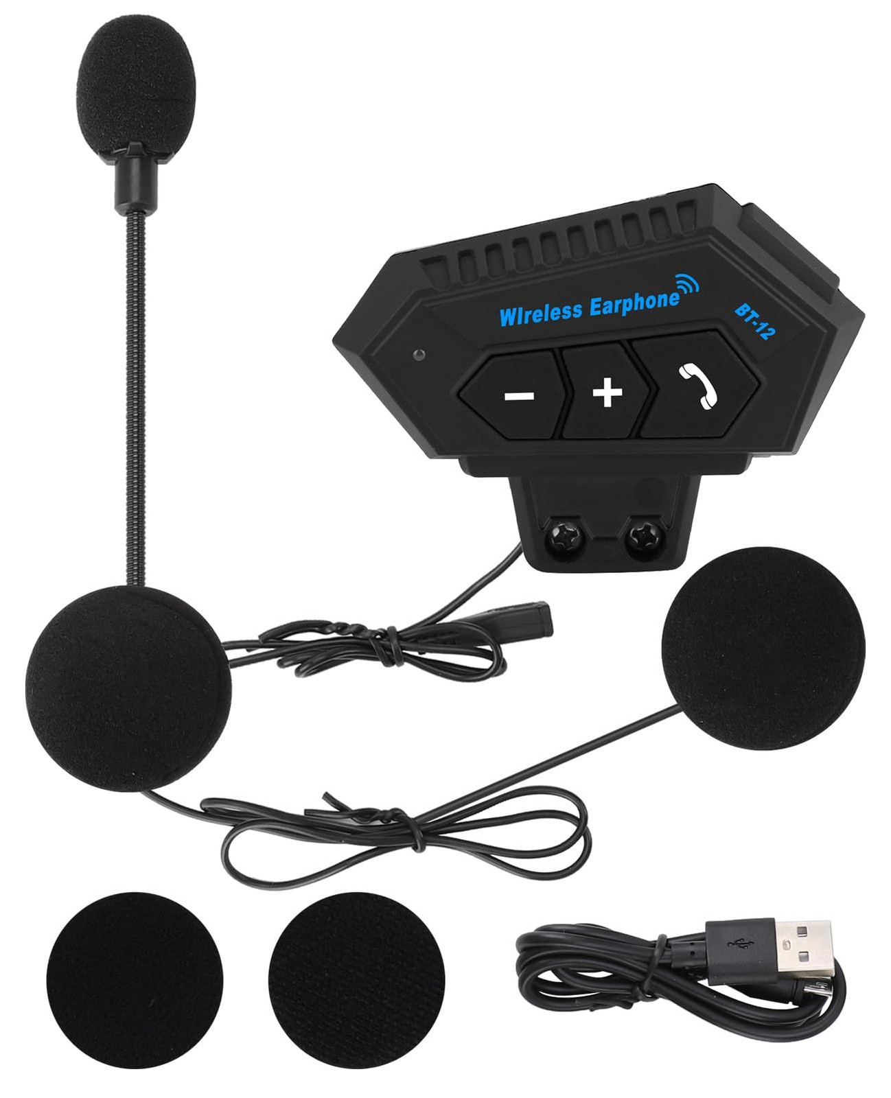 Selius Bluetooth-headset voor motorhelm met handsfree bellen