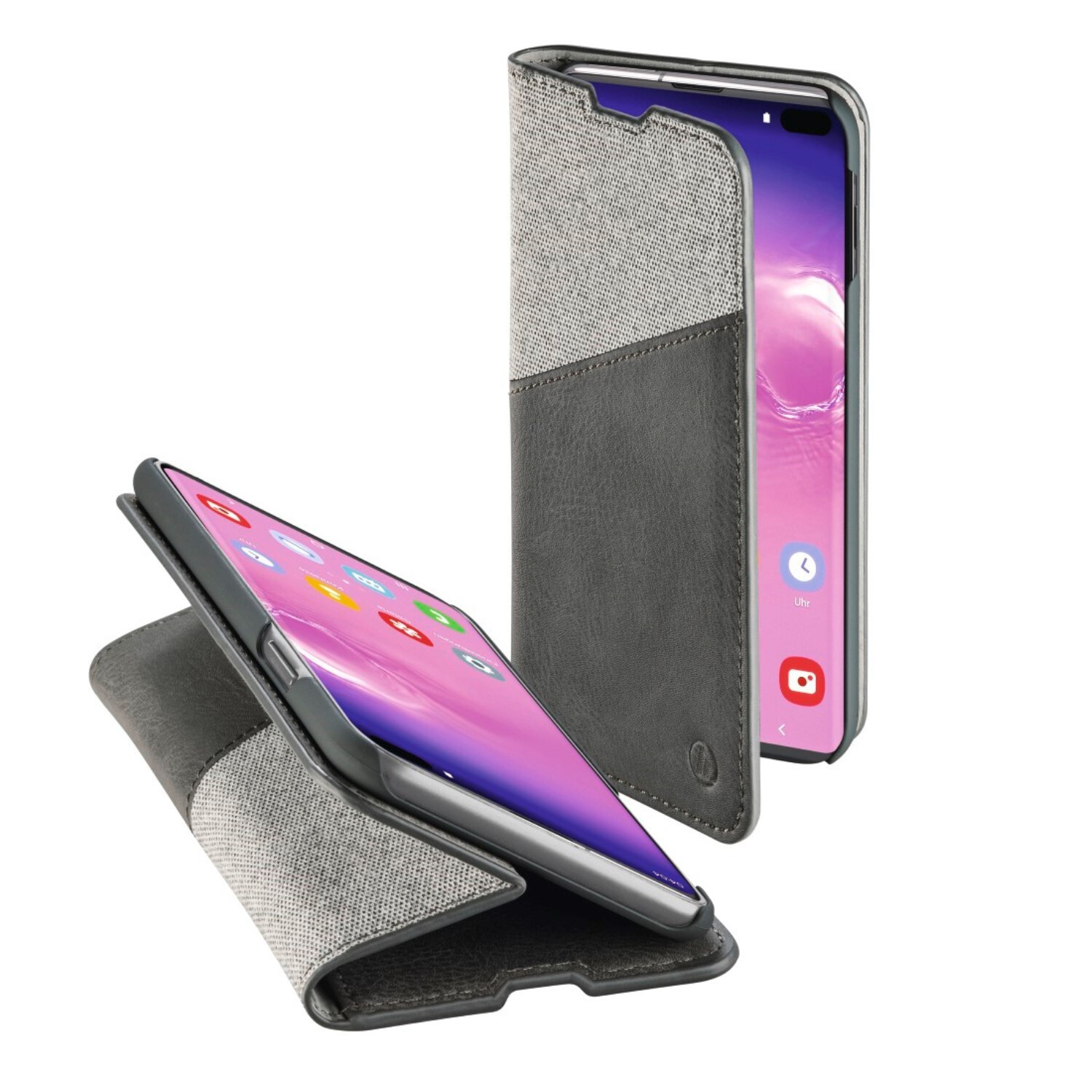 Hama Booklet Gentle hoes voor Samsung Galaxy S10+, lichtgrijs