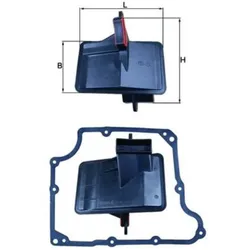Hydraulikfilter Automatikgetriebe MAHLE HX 166D für Opel Saab Vectra A Calibra