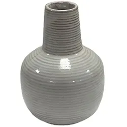 Vase Zylinder 13,3 cm Keramik Weiß S (Small)