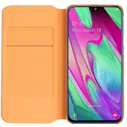 Samsung Wallet Cover (Samsung Galaxy A40), Smartphone Hülle, Weiss