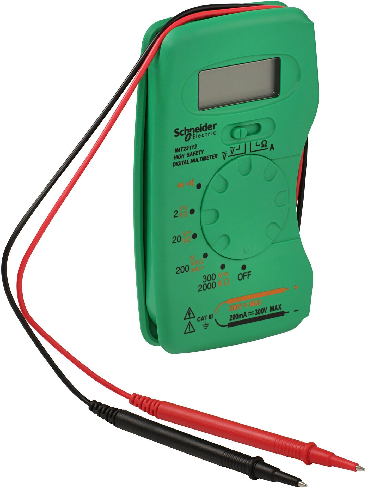 Schneider Electric Multimeter, kompakt digital, CAT III