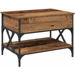 vidaXL Couchtisch Altholz 70x50x50cm Holzwerkstoff