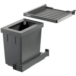 Müllex Abfall-Einsatzsystem X-LINE X40 M17 Basic, Abfalleimer, Grau