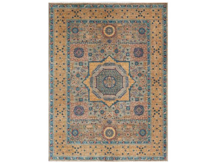 Mamluk Teppich 148x198 Handgeknüpft Orientteppich Wolle