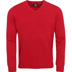 FootJoy Pullover Wool Blend V-Neck, rot