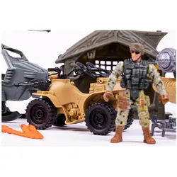 Toymax Militrst m/bd, helikopter, ATV + tilbehr