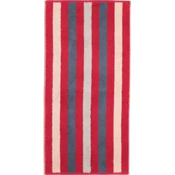 Heritage Stripes Handtuch 80 x 150 cm korallenrot