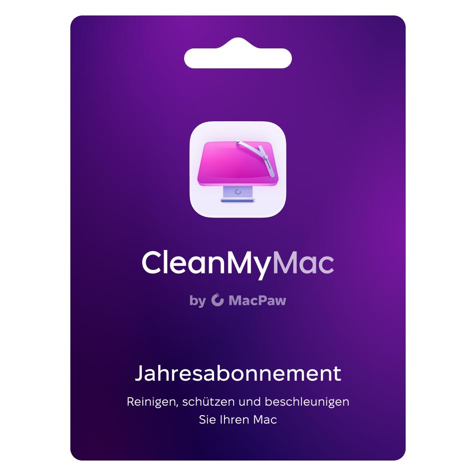 MacPaw CleanMyMac (1 User, 1 Geräte/User, 12 Monate) (f3507ac0-3b6a-4e2d-b4ca-d91eb314db5d)