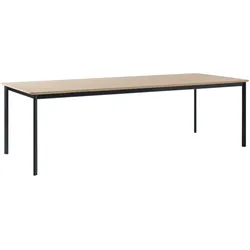 &Tradition Drip HW117 Esstisch, 253 x 83 cm, schwarz / eichenfurnier