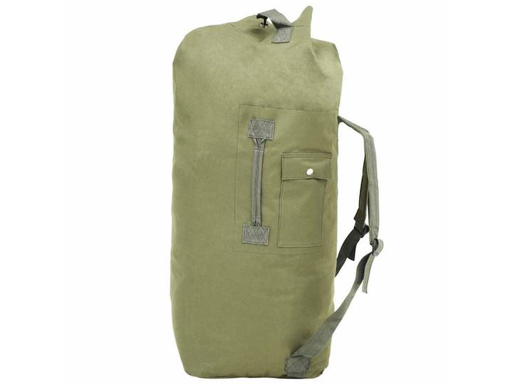 vidaXL Seesack Army Style 85 L Olivgrün