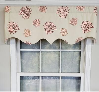 RLF Home Design Deep-Sea Regal Window Valance