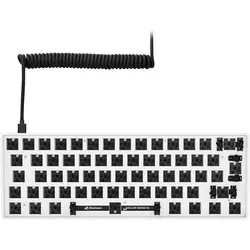 Sharkoon SKILLER SGK50 S4 Barbone (weiss, ISO-Layout) (Barebone, Kabelgebunden), Tastatur, Weiss