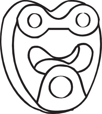 Bosal Gummistreifen, Abgasanlage 255-304 Für Mercedes