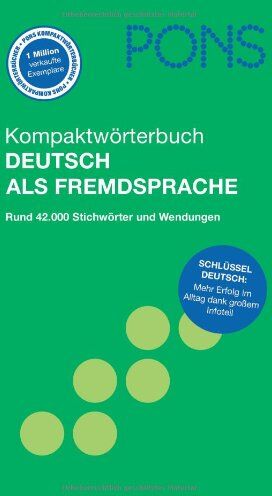 Werner Wolski - PONS Kompaktwörterbuch Deutsch als Fremdsprache: Rund 42.000 Stichwörter und Wendungen - Preis vom 11.10.2026 03:10:56 h