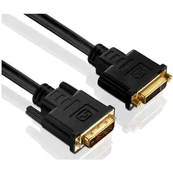 Purelink DVI Verlaengerung - Single Link - PureInstall 5,00 (5 m), Videokabel, Schwarz